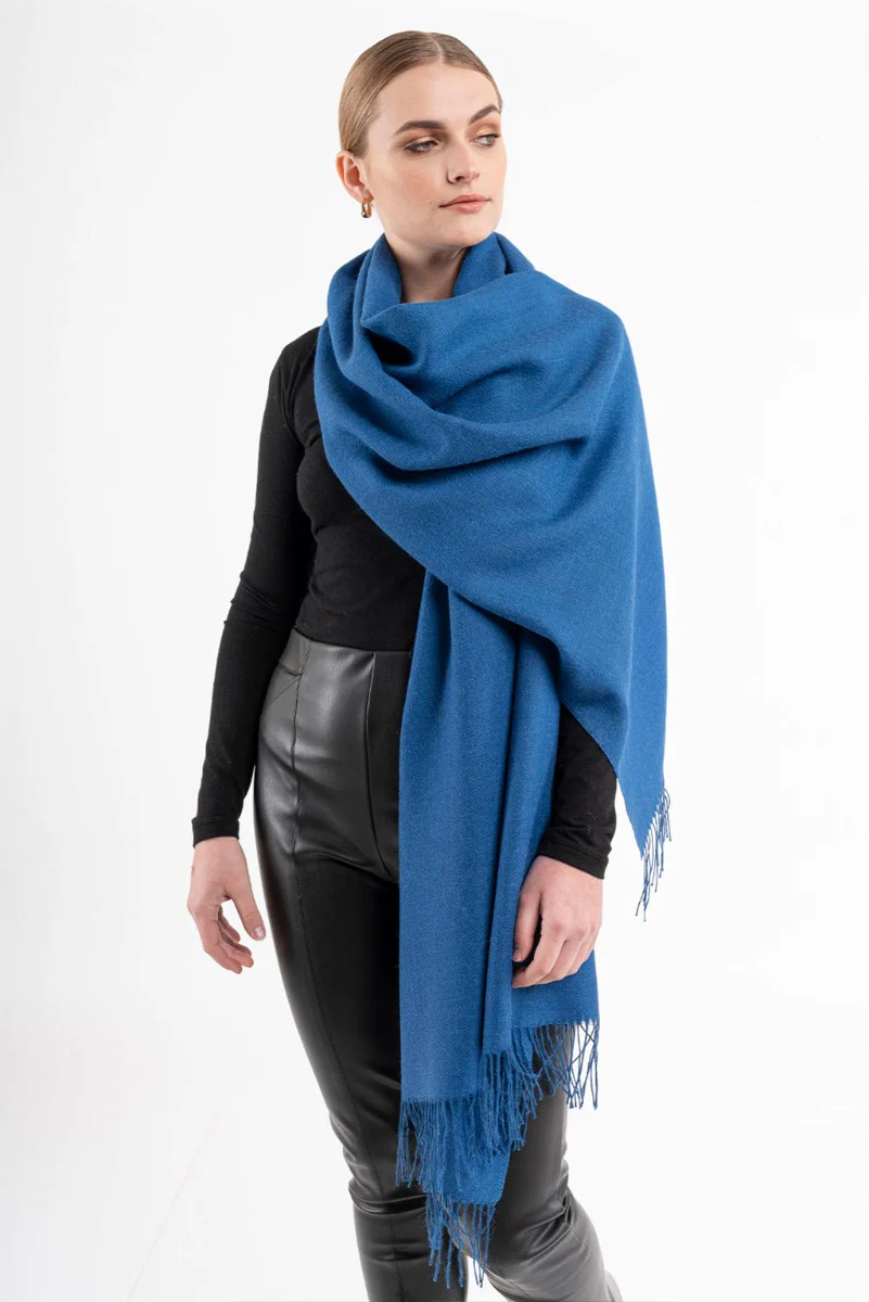 Unicolor Classic Baby Alpaca Wrap/Scarf - Image 15