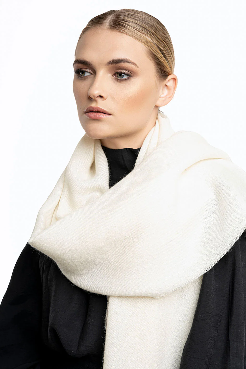 Unicolor Classic Baby Alpaca Wrap/Scarf - Image 6