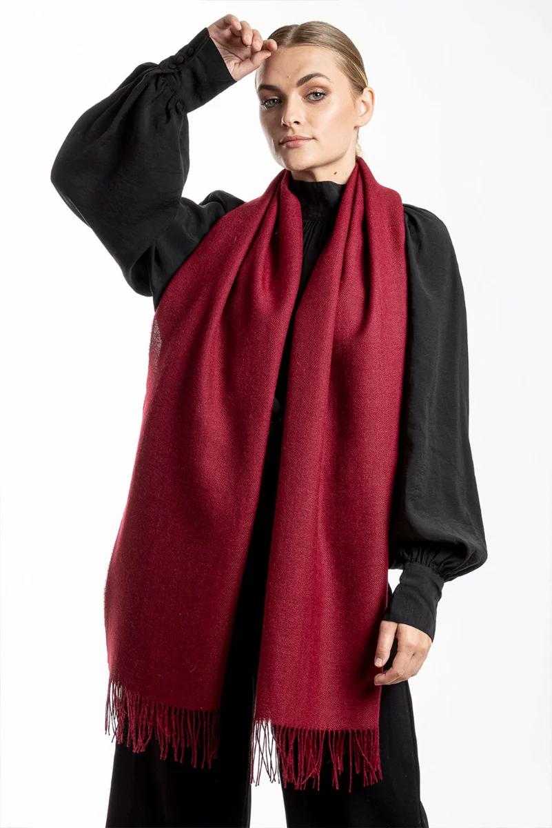 Unicolor Classic Baby Alpaca Wrap/Scarf - Image 8