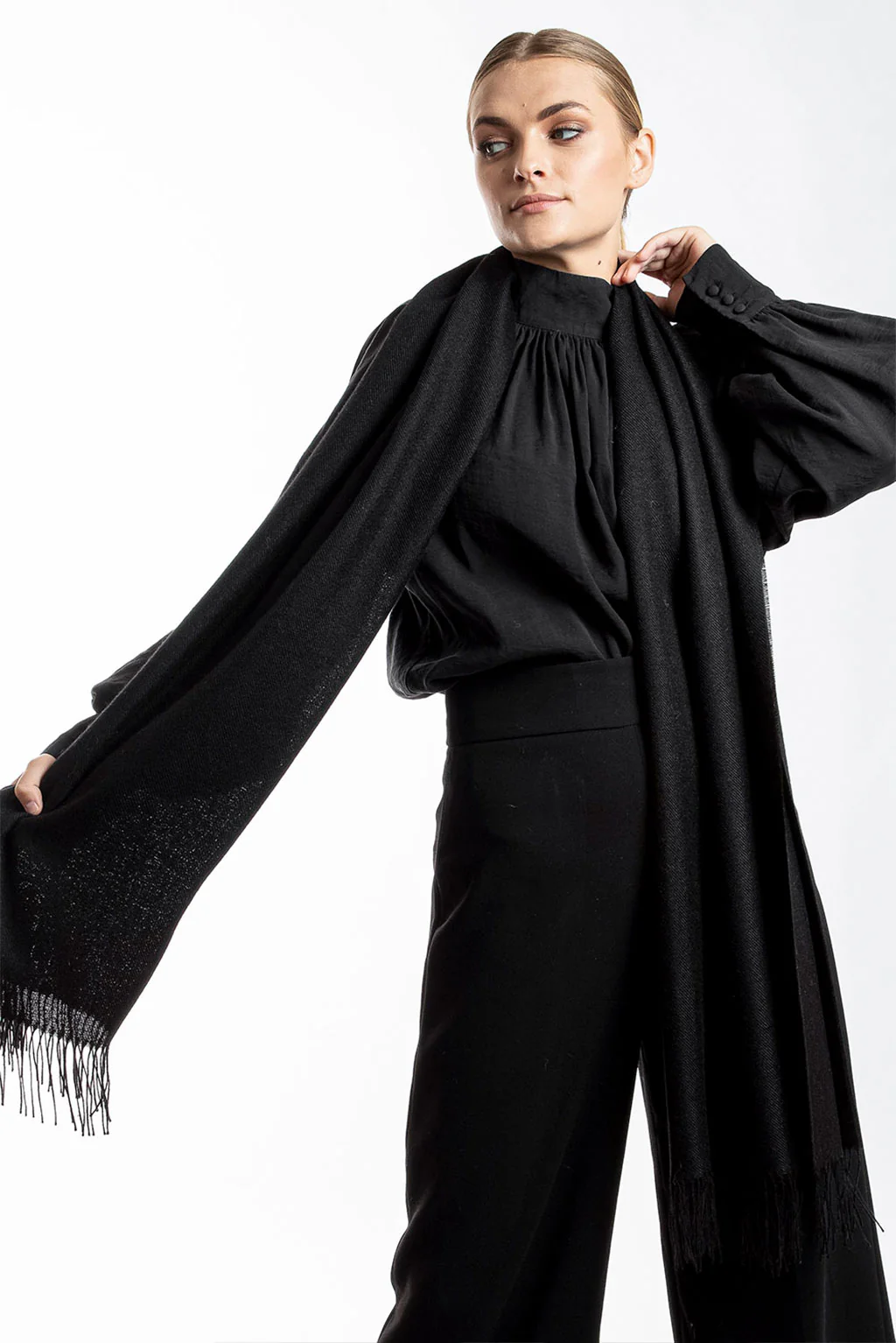 Unicolor Classic Baby Alpaca Wrap/Scarf - Image 9
