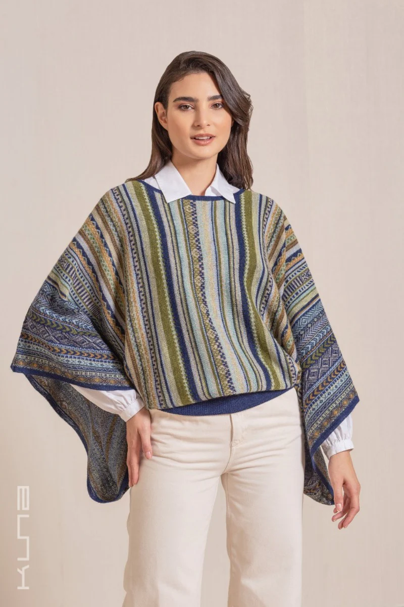 Vilca Baby Alpaca Poncho - Image 13