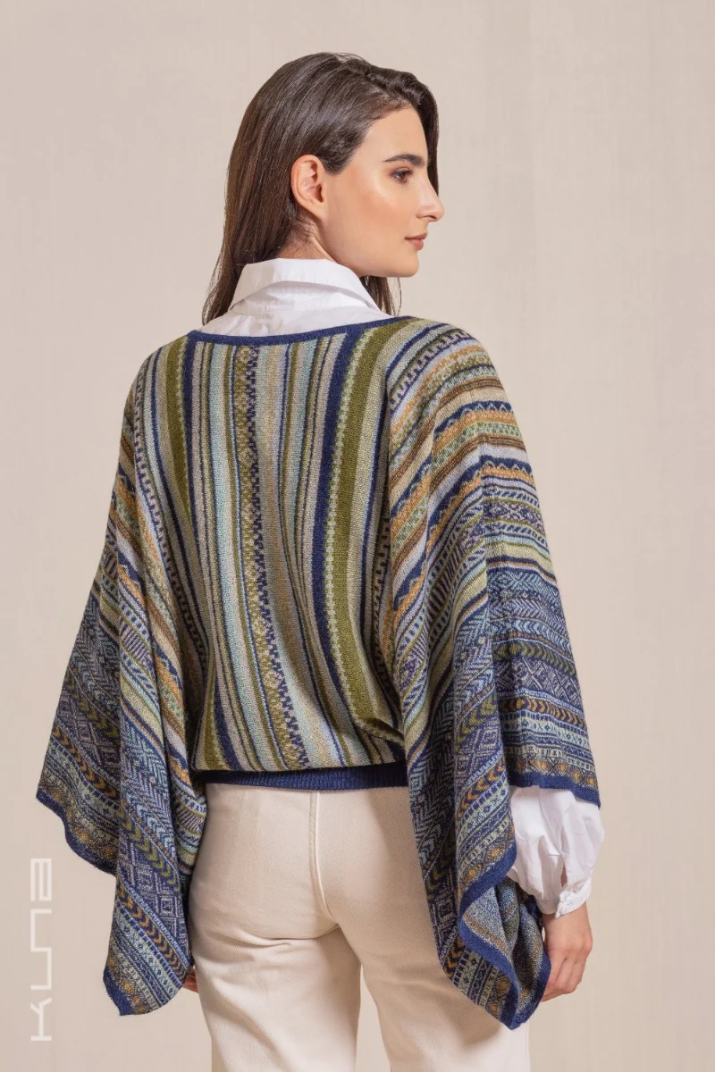 Vilca Baby Alpaca Poncho - Image 2
