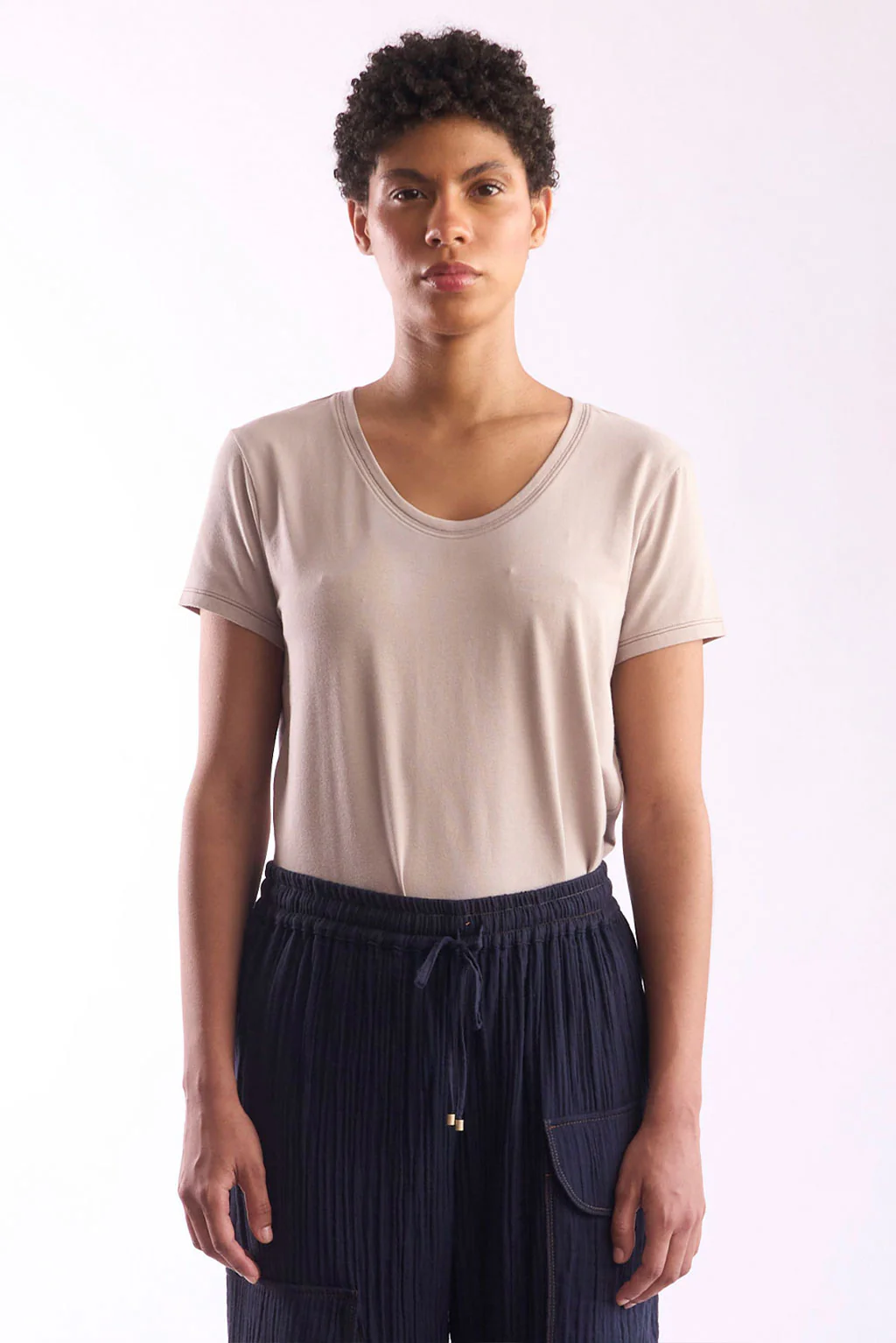 Women's Round-Neck Pima Cotton T-Shirt - Image 6
